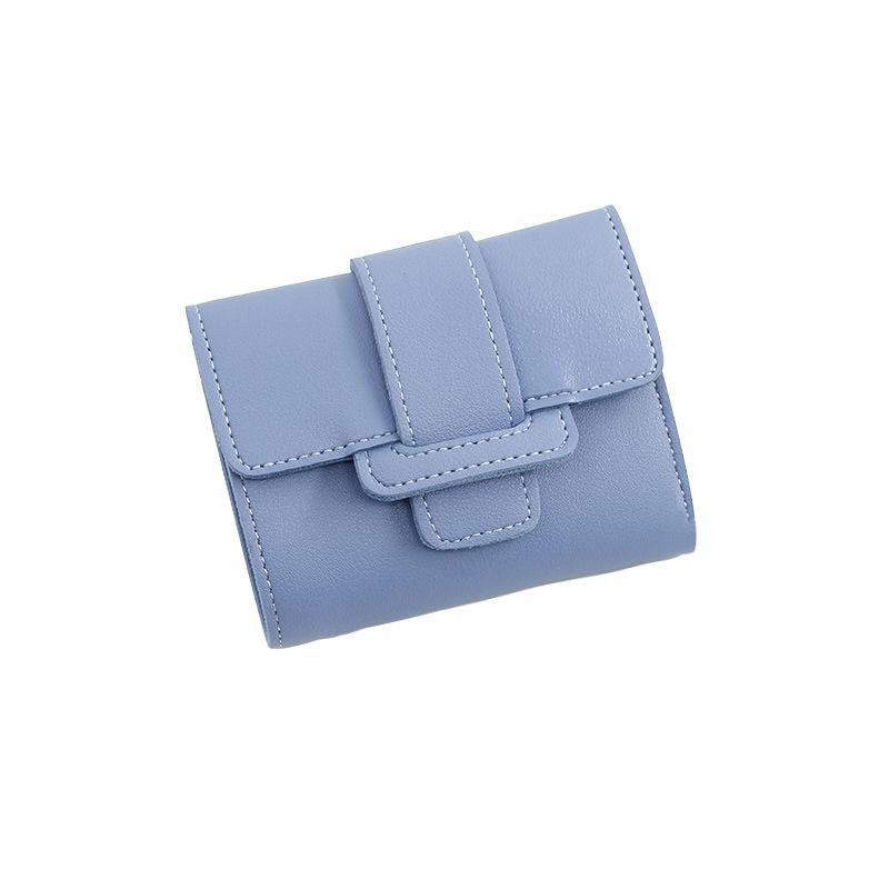 Korean Style Women's Tri-fold Candy Color Wallet & Coin Purse