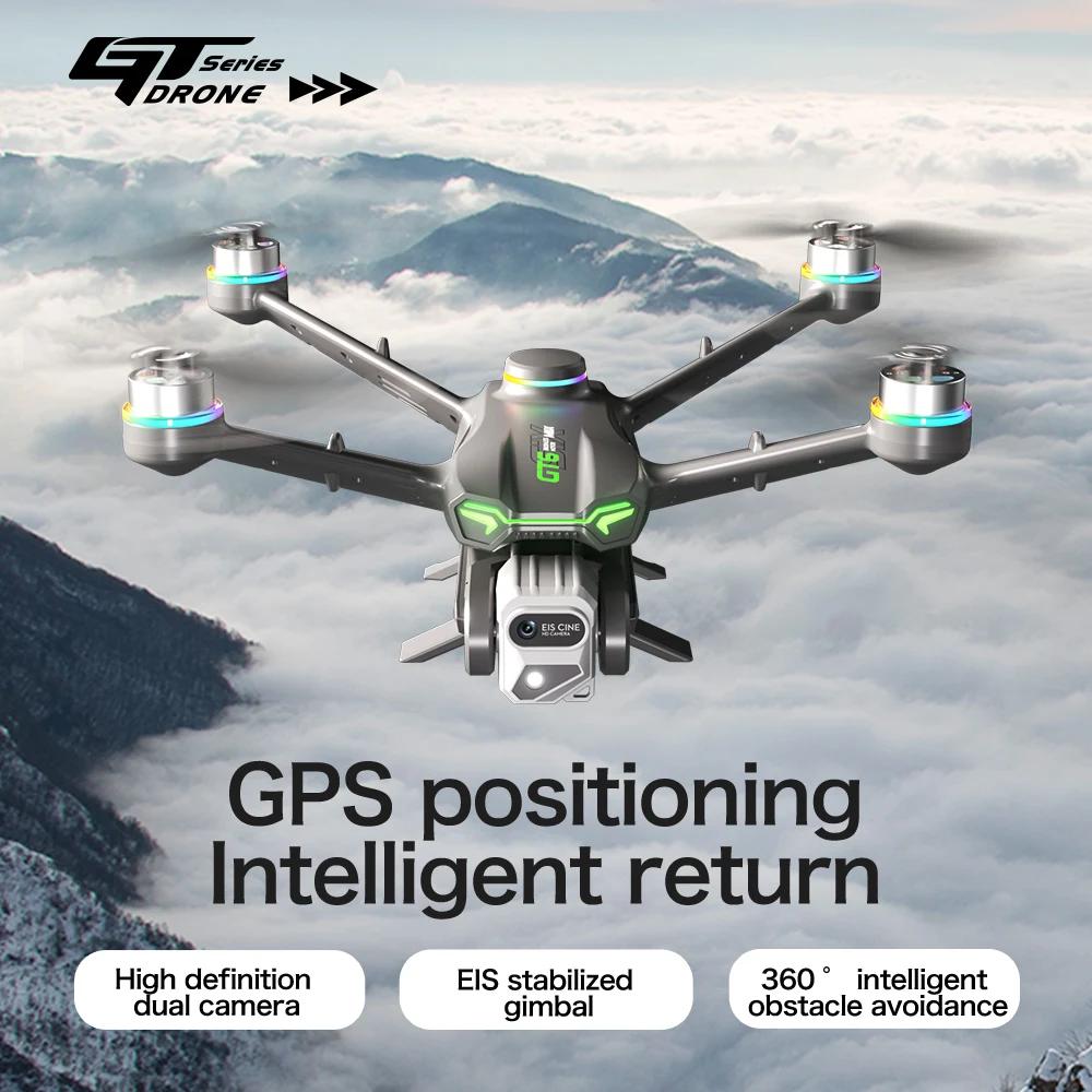 2025 New GT6 Folding Drone 5G Optical Flow GPS with WIFI HD Aerial Photography Omnidirectional Obstacle Quadcopter Toy