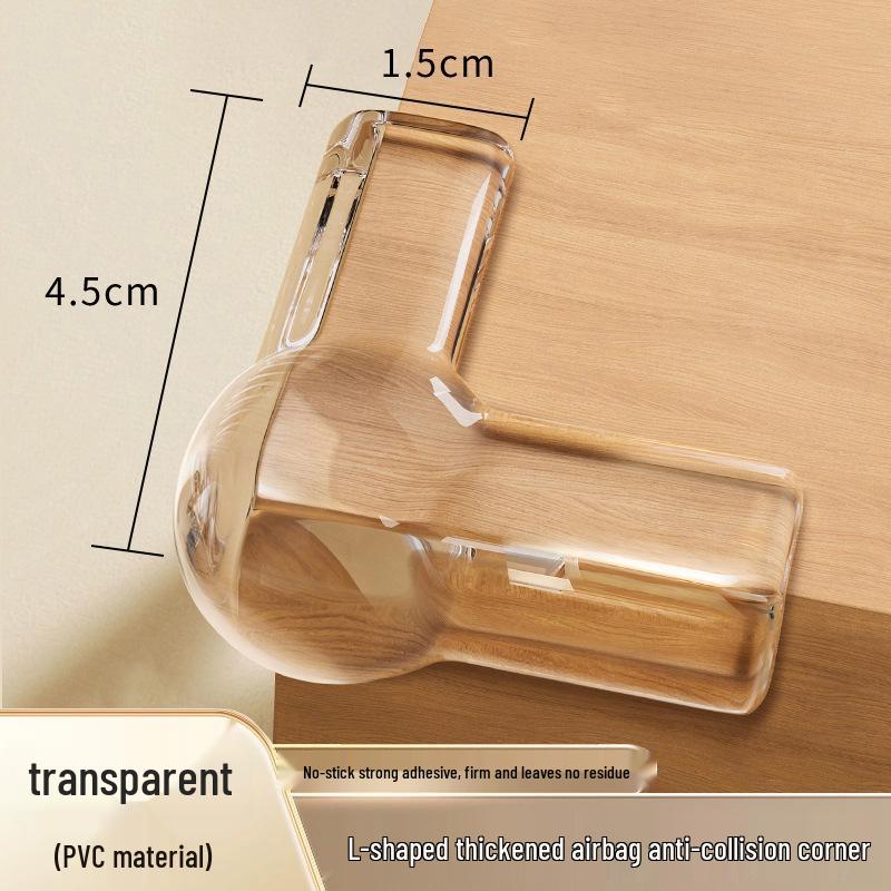 Assorted Transparent Silicone Corner Protectors: Soft Bumpers for Tables, Walls, Corners, Edges, and Windows