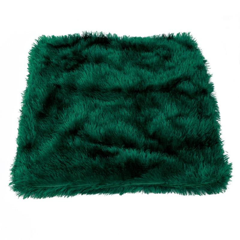 Home Backrest Cover 41x41cm Solid Color Cushion Cover Plush Decor Throw Pillows for Sofa Car Bedroom Lumbar Pillow Home Decor