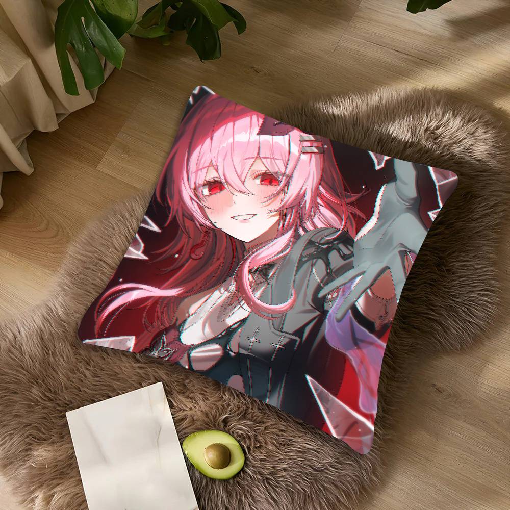 

Cute Evernight March 7rh Honkai Star Rail Pillow Case Cushion CoverThrow Pillow Covers Couch Camping Pillow Cover Decorations 12x12Inch
