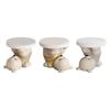 Bear Figurine Side Table, Minimalist End Table for Home Office