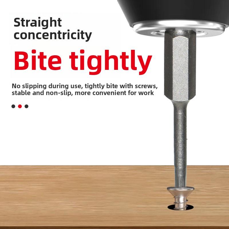 8/10pcs Set 1/4Inch Hex Shank(1.5-12)X50mm Steel Inner Hexagon Head Drill Screwdriver Set with Magnetic Bits Hex Head Allen Bits