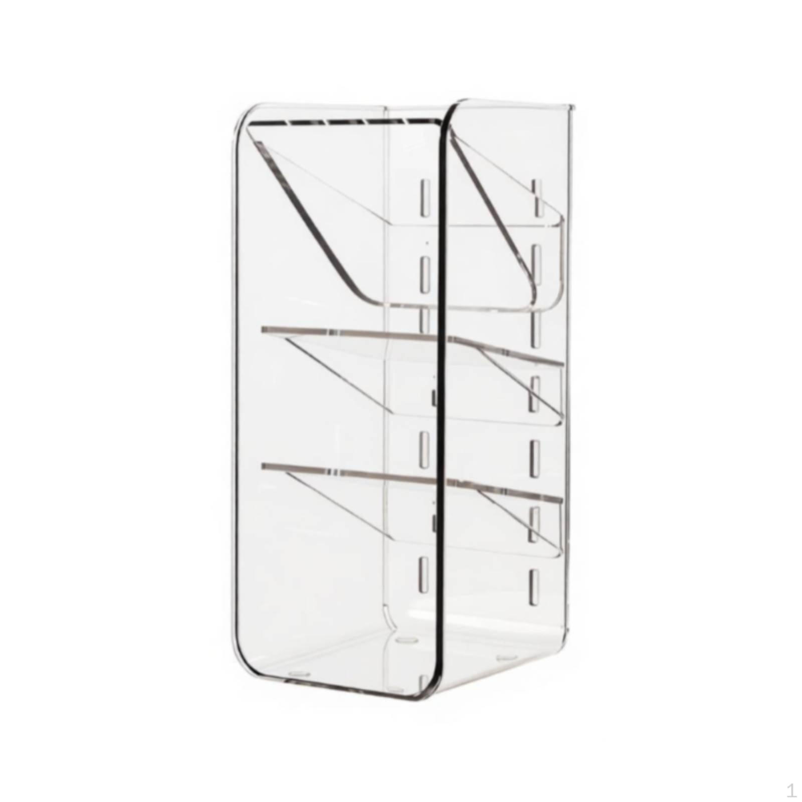 Cabinet Shelf Divider Transparent Design Bathroom Organizer Prevents Items from Falling Cosmetic