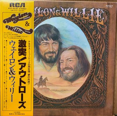 LP Record WAYLON JENNINGS WILLIE NELSON  Waylon  Willie RVP6276PROMO RCA 1978 Japan CountryFolk Used