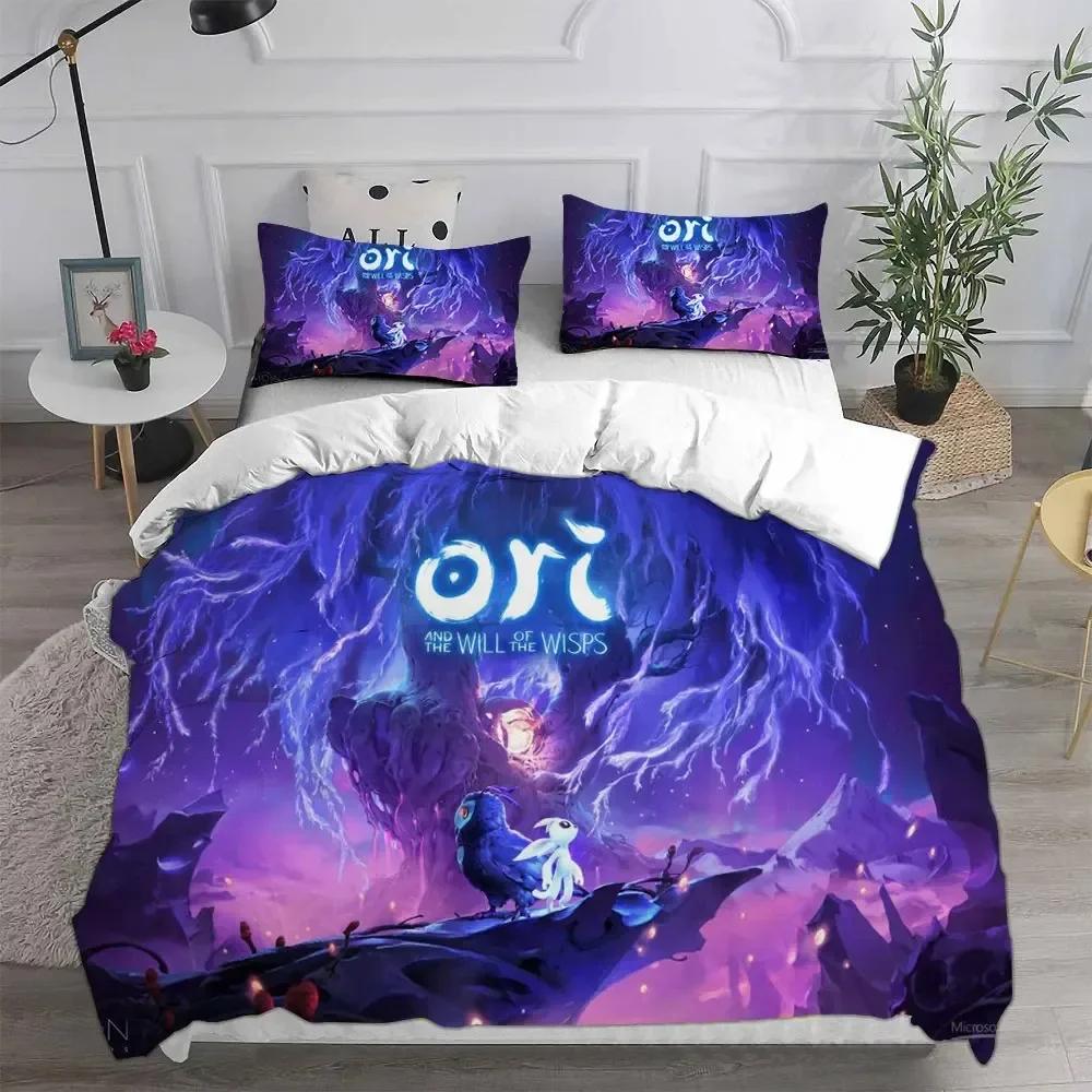 3D Game Ori And The Blind Forest Bedding Sets Comforter Quilt Bed Cover Duvet Cover Pillow Case 2 3 Pieces Sets Kids Adult Size