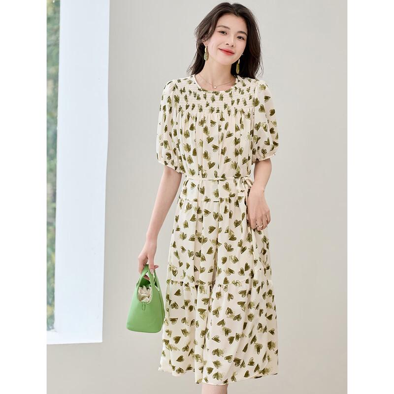 ORIGIN Women s Printed A-Line Midi Dress M