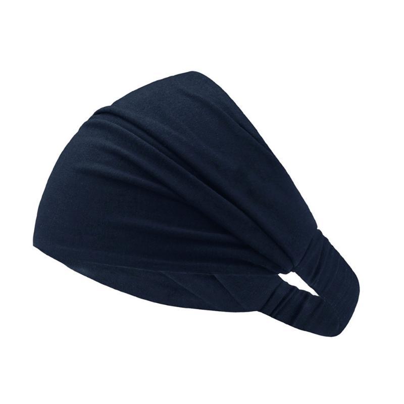 Wide Elastic Solid Hairband Soft Non-slip Head Scarf Hair Hoop for Muslim Women Daily Wear Party Use