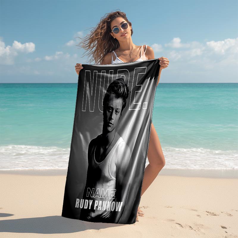 Personalized Customized Proof Beach Towel with Rudy Pankow Pattern - Soft, Absorbent,quick-drying,perfect Swimming,camping&bathing