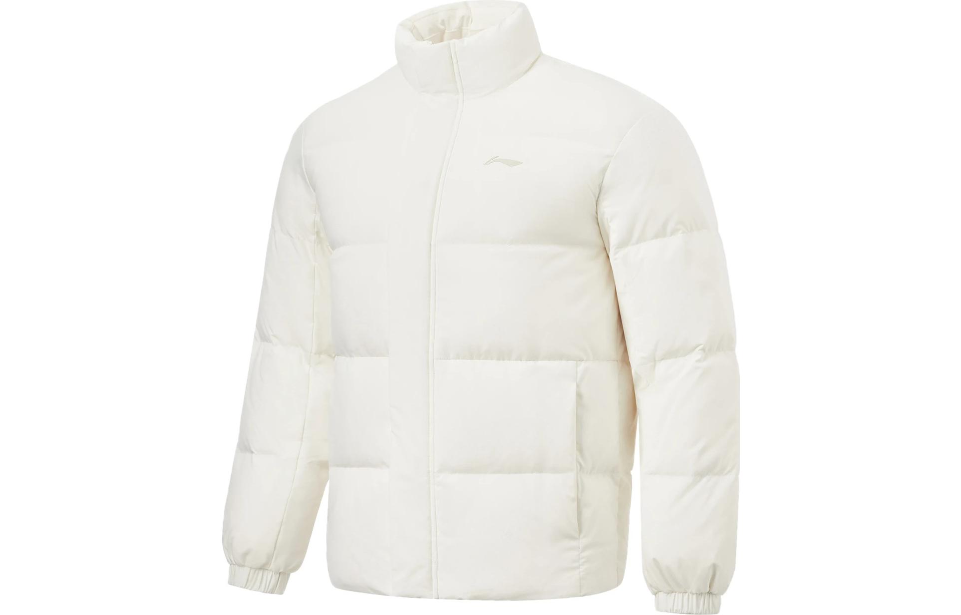 Li Ning Fitness Series FW23 Down Jacket Men s Ivory AYMT105-1 L