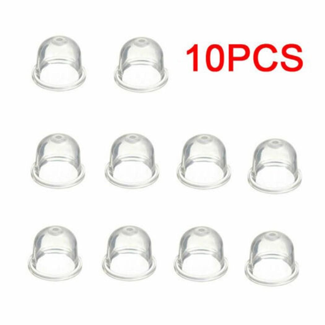 

10pcs Fuel Primer Bulb For Hedge Strimmers Trimmer Chainsaws Petrol Plastic Primer Supply Transparent For Trimmers Brushcutters