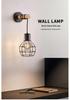 American Iron Art Wood Wall Lamp, E27 Single Head - Bedroom, Hallway, Corridor