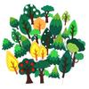 Forest Leaves Cake Topper: Apple & Coconut Tree Decor with Free Shipping