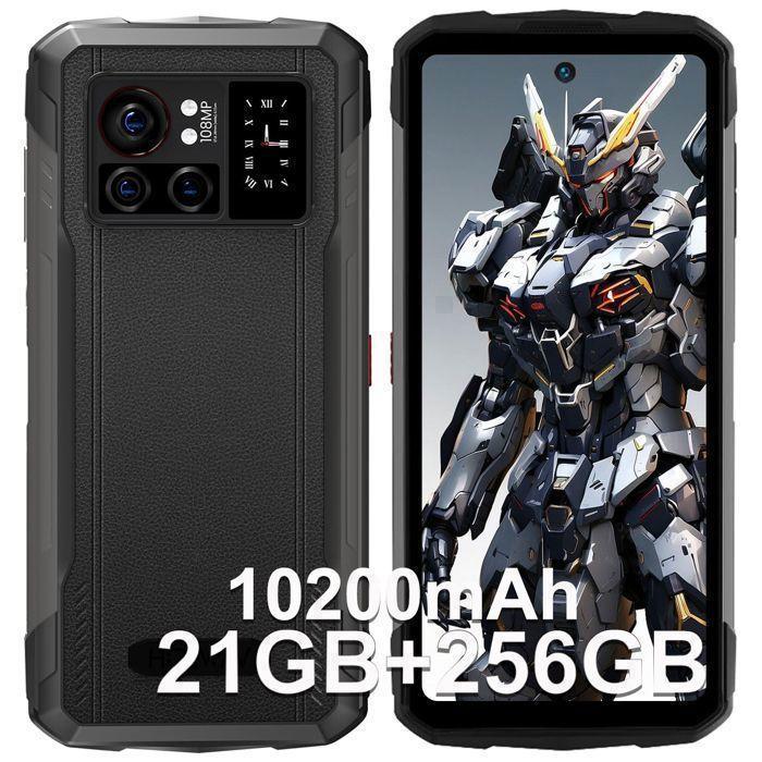 Smartphone Robuste HOTWAV Cyber X Pro 21Go+256Go/2To TF Helio G99, 10200mAh/33W 108MP 6,78''FHD+ Android 13 Téléphone NFC/4G/IP68