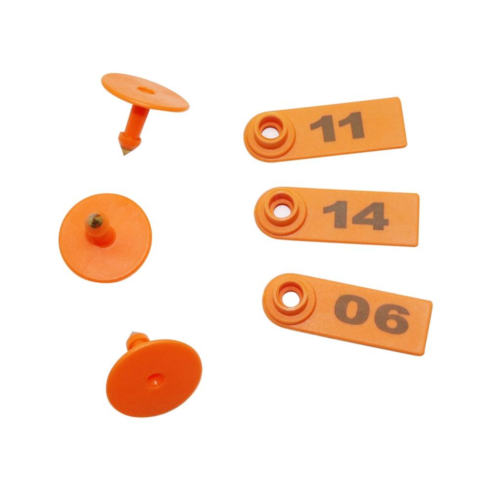 

30 Pcs Animal Supplies NO.01~30 Sheep Ear Tag Laser Type Copper Head Earrings Farm Animal Livestock Supplies NO. 01-30