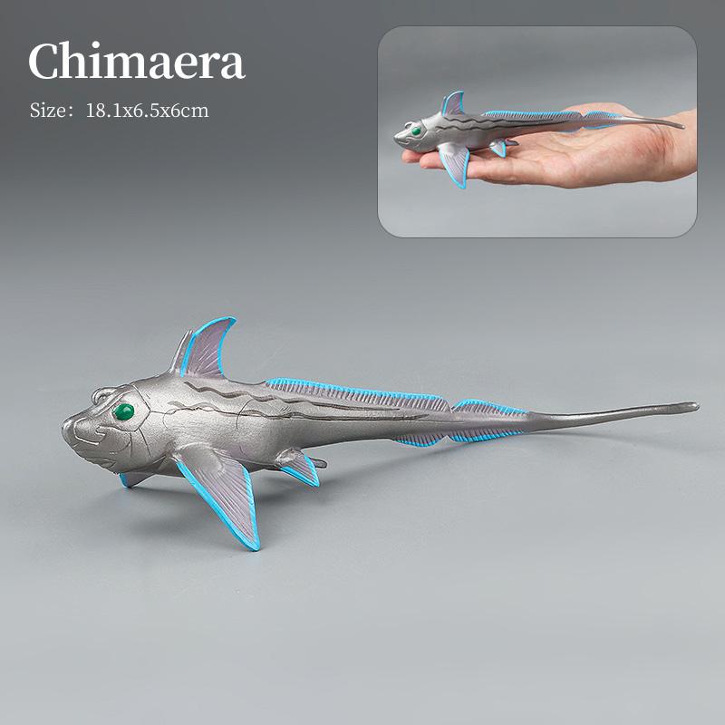 Set di Action Figure Modello Animali Marini - Pesci Oceanici Tonno Pesce Vela Persico Cernia Salmone PVC Giocattolo Educativo per Bambini