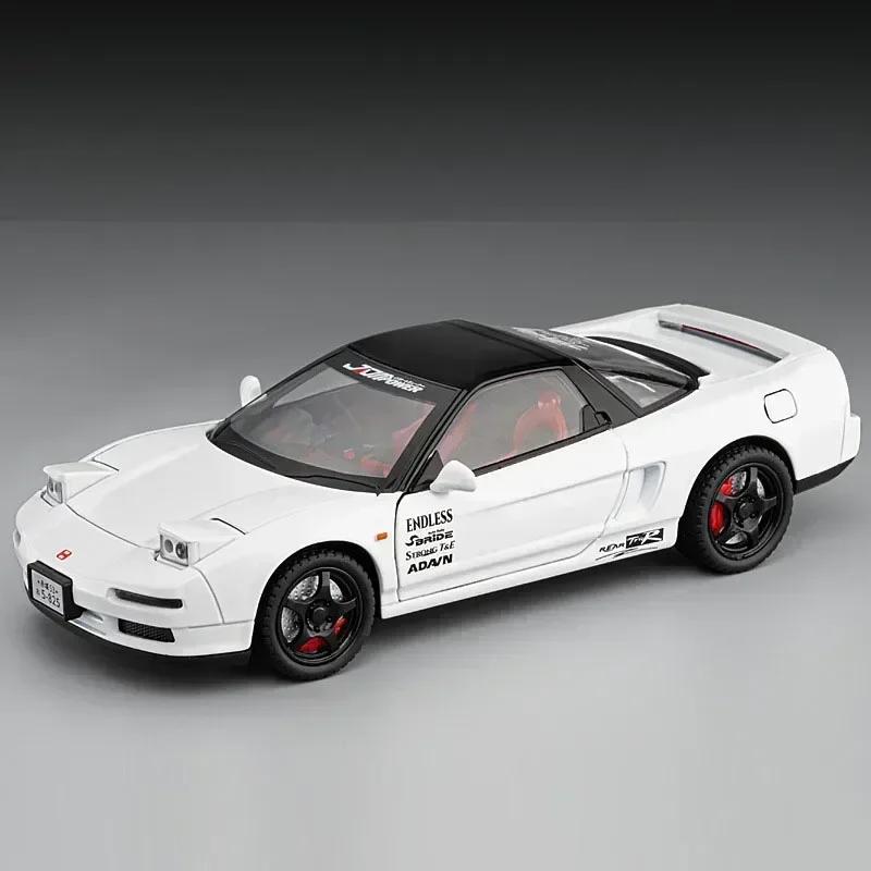 1:22 Honda Acura NSX NA1 Alloy Supercar Model Toys Diecast Christmas Vehices Doors Opened Sound Light Pull Back Collection Gifts ajk256
