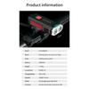 Bike Headlight 360xc2xb0 Rotation Portable Usb Charging Flashlight Range 200 M Multifunction Horn