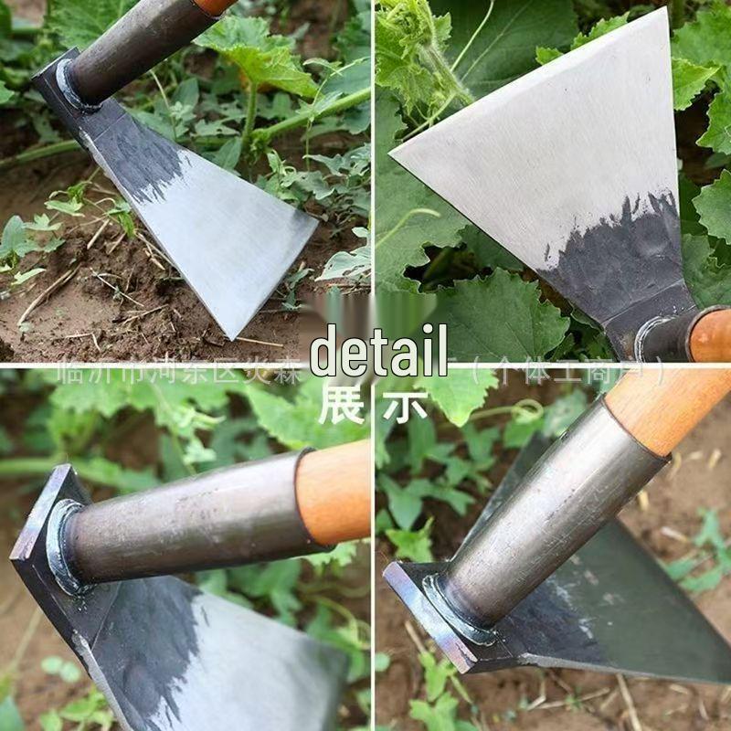 Multifunctional Manganese Steel Hoe: Weeding, Soil Turning, Agricultural Tool, Adze, Thickened Shovel for Household Use