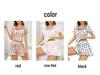 European Summer Heart Print Ruffled Pajama Set: Sweet Short Sleeve Women's Home Wear