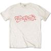 Aerosmith 'Classic Logo' Natural T Shirt - NEW Unisex T-Shirt