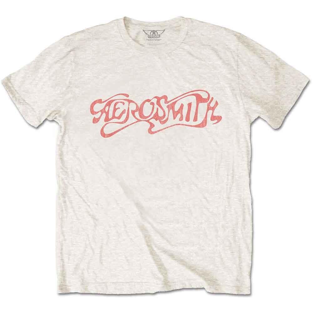 Aerosmith  Classic Logo  Natural T shirt - NEW Unisex T-Shirt XL