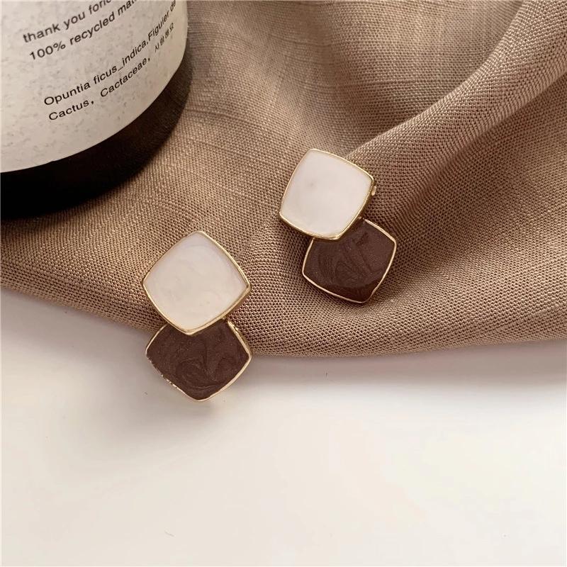 Red Heart Drop Earrings for Woman Korean Trendy Unusual Statement Earrings Party Girls Wedding Jewelry Accessories