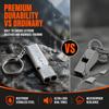 4pcs Double Tubes Design Emergency Survival Whistle With Lanyard Keychain Safety Whistle  For Hiking