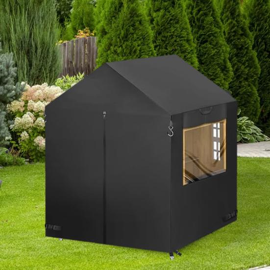 Kids Playhouse Cover with Zippers Waterproof UV Resistant Sun Protection Outdoor Playhouse Cover Protector