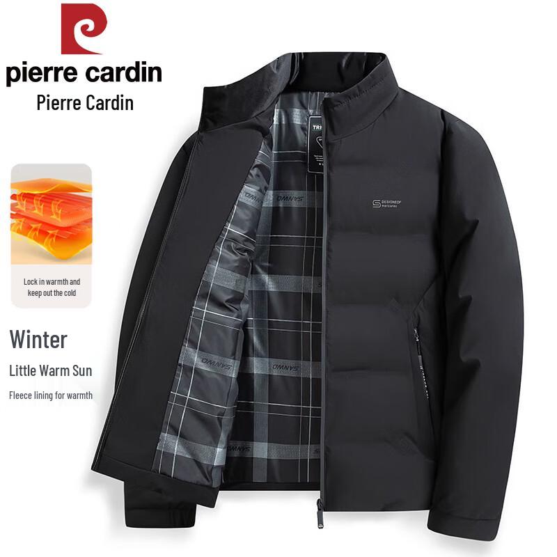 Pierre Cardin Men's Autumn Winter Stand Collar Padded Jacket