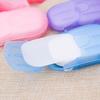SAOSIS 400pcs-20set Bathroom Counter Storage Portable Washing Hand Bath Travel Scented Foaming Small Soap Box Paper