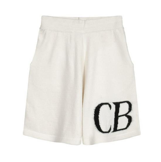 Unisex Trendy Logo Knit Sweater & Casual Shorts Combo