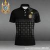 Trendy short-sleeve polo with love & heart prints, casual everyday wear.