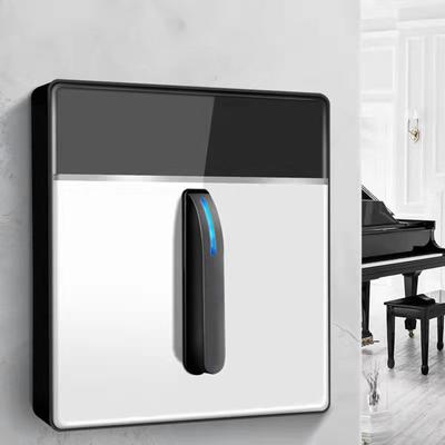 Wandtaster Lichtschalter Gehärtetes Glas Panel LED Schalter 1/2/3 Gang Wand Glas Panel Schalter mit LED-Anzeige