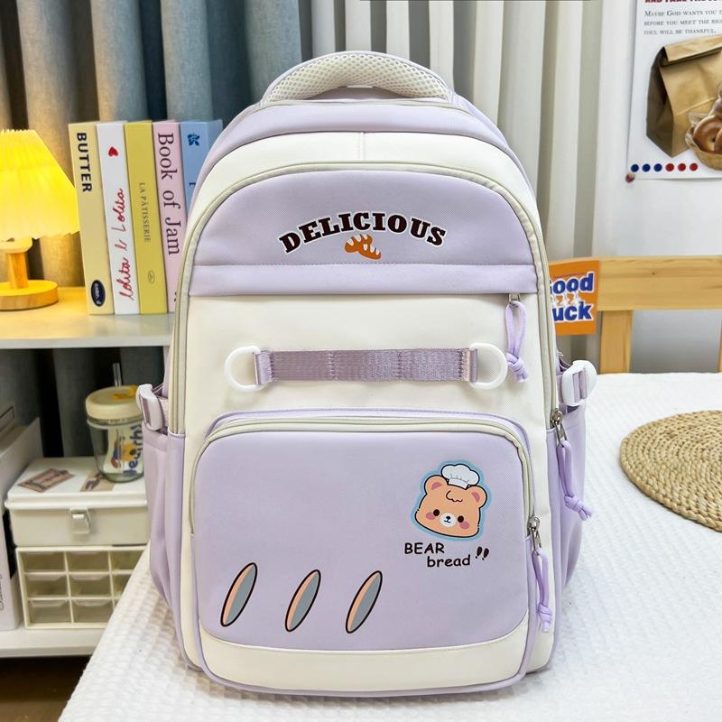 Korean Version Ins Style High-value Backpack Fashionable Large-capacity Schoolbag Junior High School High School College Student Schoolbag Female