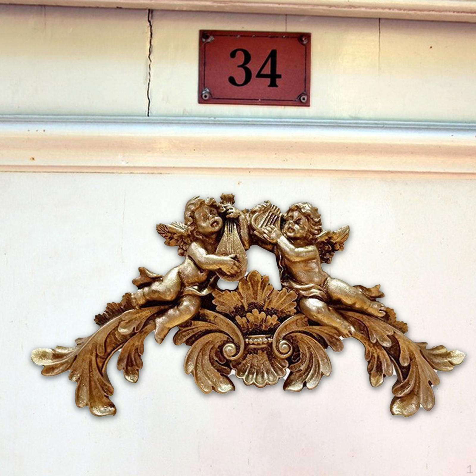 

Ангел Настенная Скульптура Статуэтка Поделки Подарок на День Рождения Смола Легкая Фигурка Подвесное Украшение Double Angel