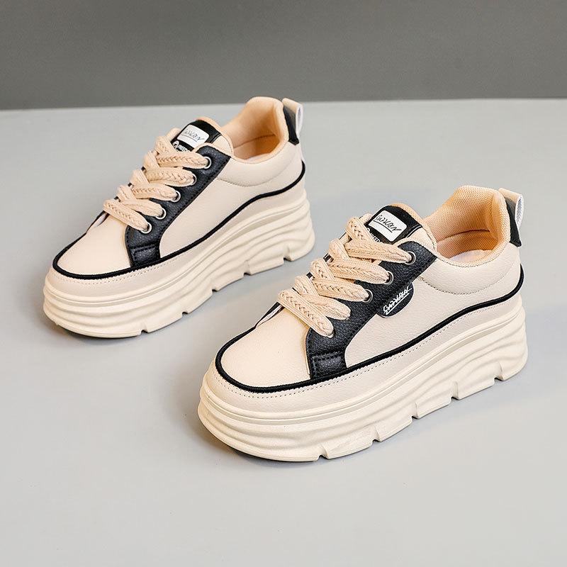 Fashion New Women's Shoes Color Block Style With Increased Insole EVA Material Summer Wear Resistant Breathable Rubber Upper