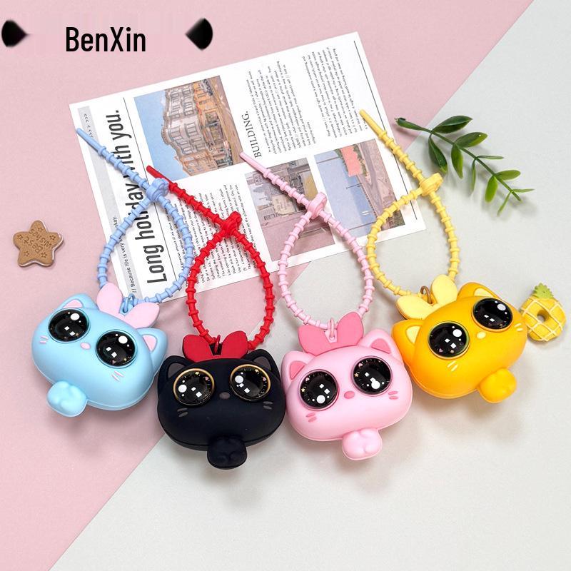 Cartoon Cat Stress Relief Squeeze Toy - Keychain Pendant Gift