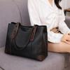 Tote Bag Women's New Fashionable Women's Bag Single Shoulder Large Capacity Trendy High-end Feeling Japanese and Korean Soft Leather Large Bag