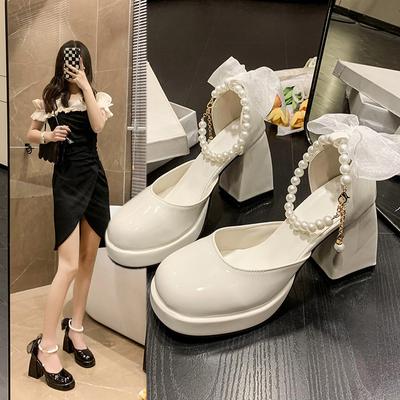 Μαργαριταρένιος Φιόγκος Νέα Μόδα Πασπαρτού Γλυκά Ψηλοτάκουνα