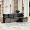 VidaXL Garden Lounge Set with Cushions 5 Pcs, Patio Sofas, Patio Furniture Set, Outdoor Furniture, Grey 3263136