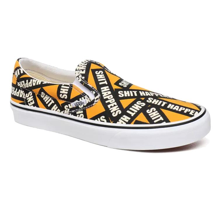 Vans Shit Happens Classic Slip On Orange VN0A4U38WTX