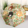 1pc Floral Poodles Automatic Umbrella 8-Bone Design Compact Gear for Outdoor Travel, Perfect Holiday Gift  Y250827082