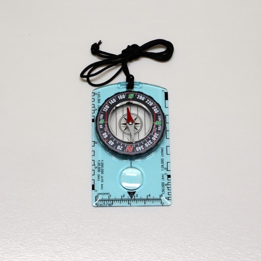 Multi-function Orienteering Navigation Transparent Surveying Ruler New Compass  Survival Gift