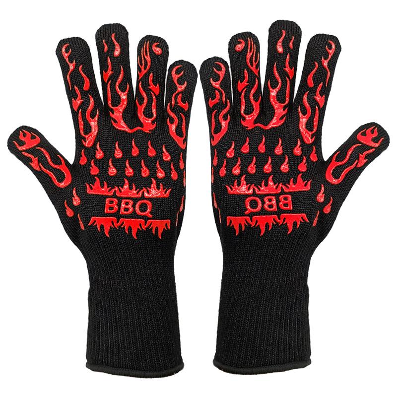 

Силиконовые перчатки, устойчивые к высоким температурам, с огнезащитной пропиткой для барбекю, духовки и микроволновой печи – теплоизоляция и защита от ожогов.