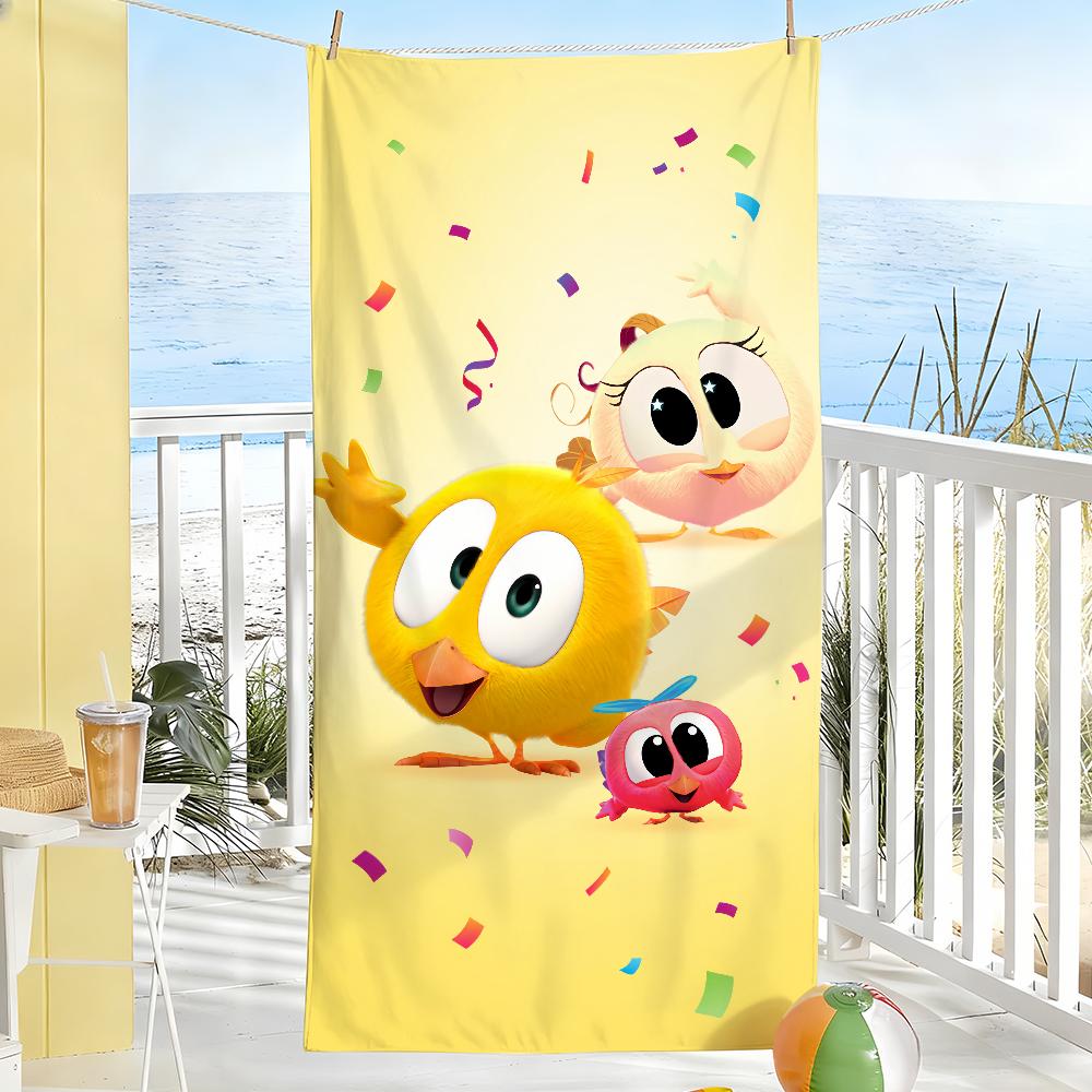 

W-Wheres C-ChickyS Cartoon Towel Soft Pool Gift For Travel Gym Shower Camping Quick Dry Sports Large Beach Towels W40*H60(CM)