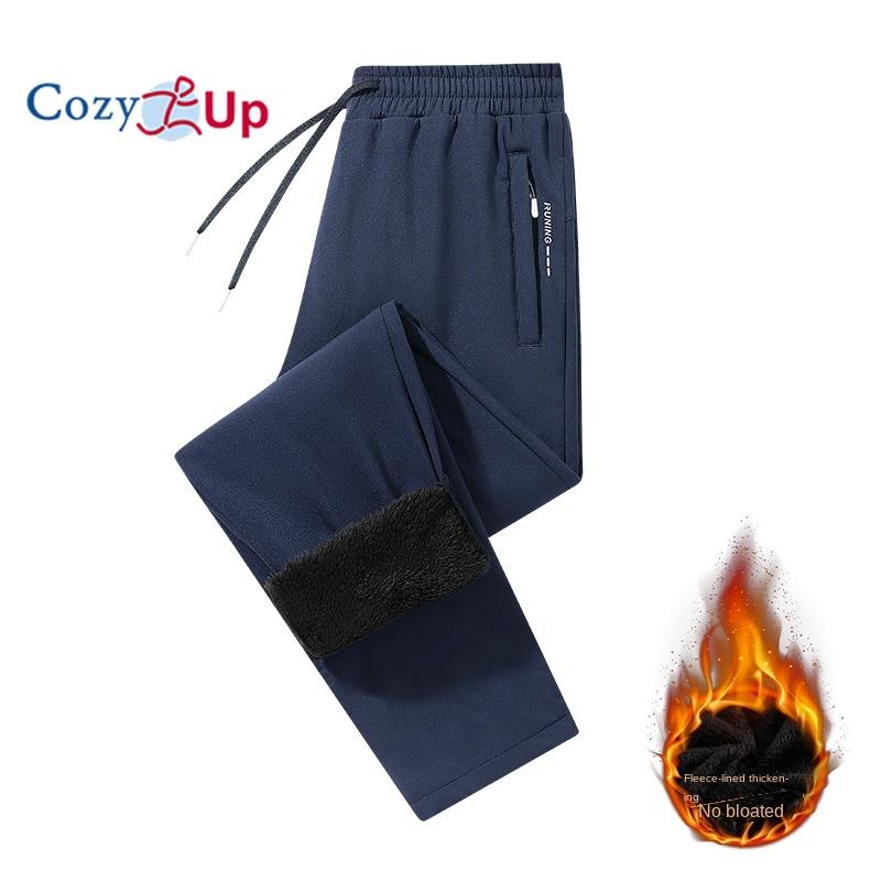 Cozy Up Men Winter Pants Snow Pants Fleece Lined Water Resistant  Zip Pockets