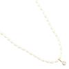 Pearl Necklace Pearl/K18 Yellow Gold/diamond 8.3g Women Used