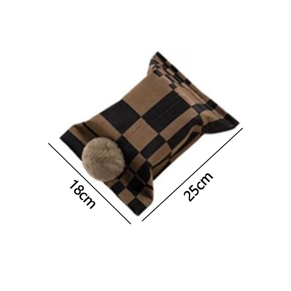 High Quality Luxury Tissue Box Multipurpose Portable Napkin Storage Bag Convenient Napkin Dispenser Car Organizer Decorative