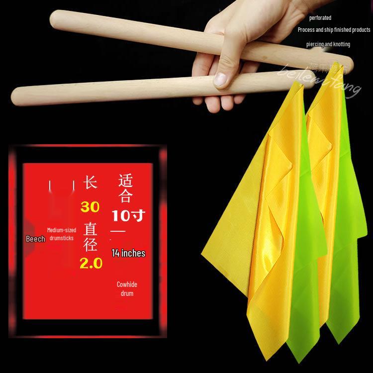 Solid Wood Drumsticks & Mallets for Adults & Kids: Perfect for Waist Drums, Kindergarten Programs, Square Exercises, and Rehearsals